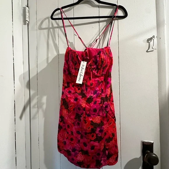 knee length dresses for ladies Sandy Mini Dress by for Love & Lemons – 75° & Fuzzy main image 0